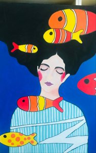 Su Altında Uyuyan Kadın